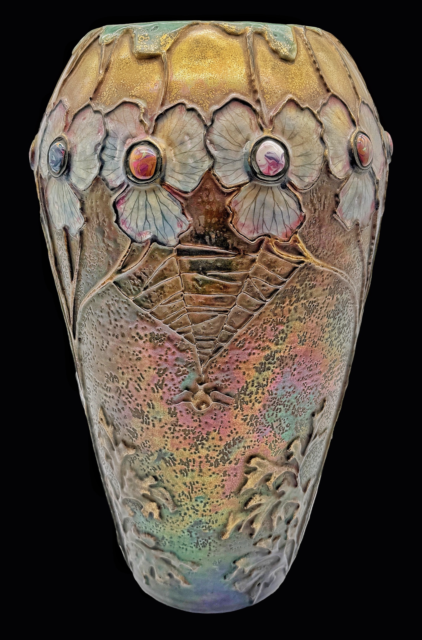 Jeweled Spider & Spiderweb Vase, view 1