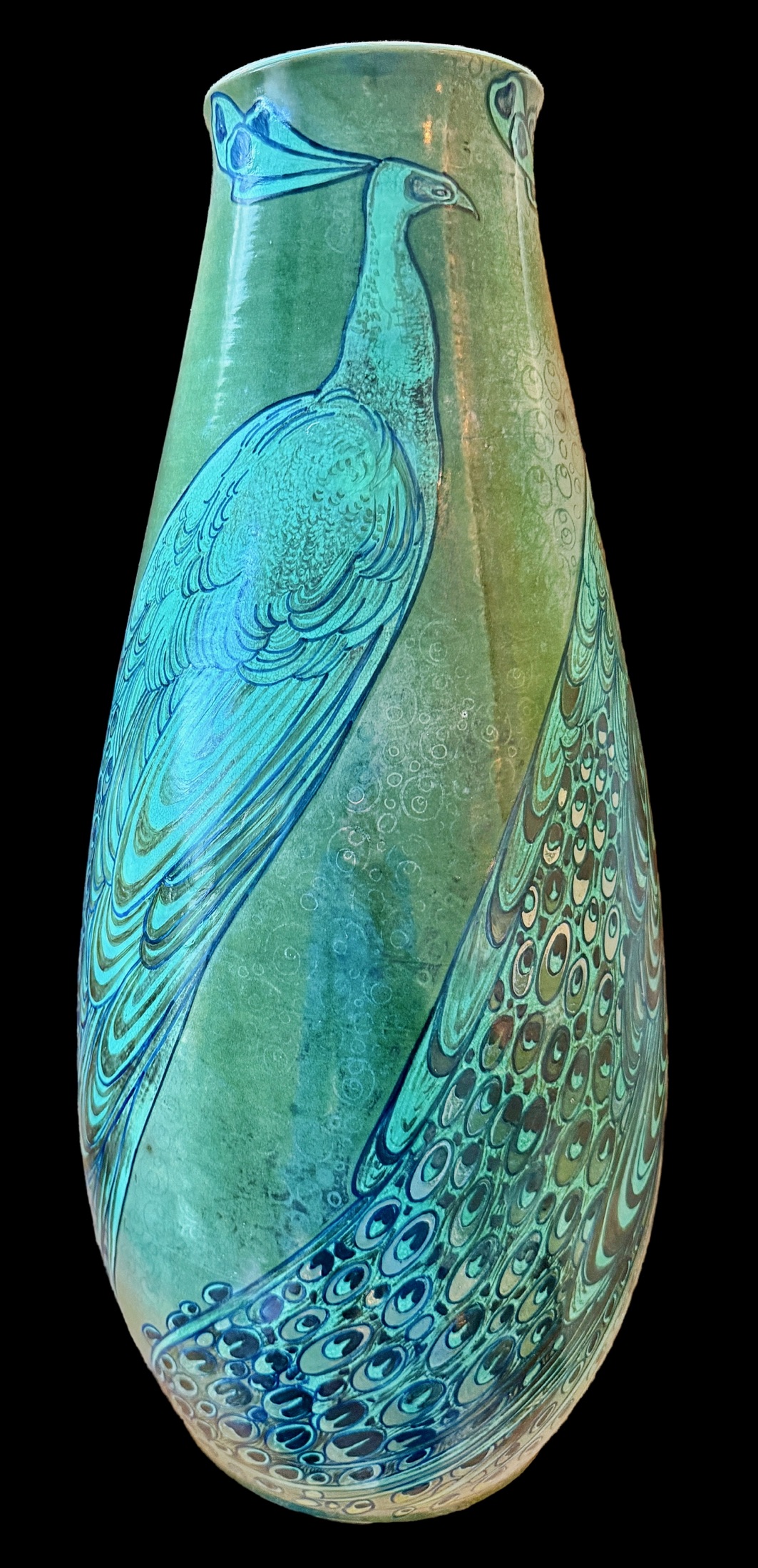 Peacocks Vase, view 1