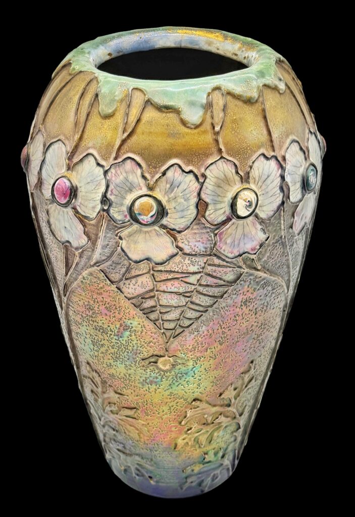 Jeweled Spider & Spiderweb Vase, view 2 of 10