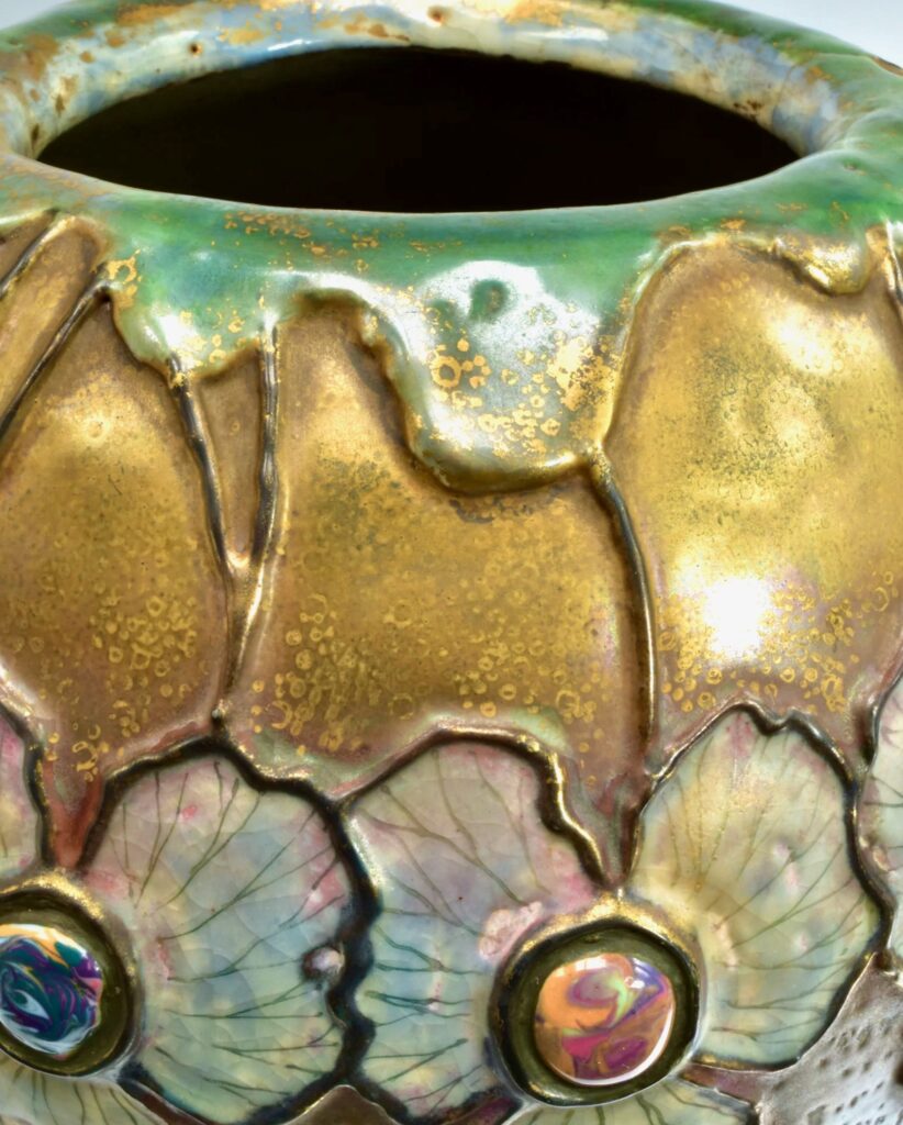 Jeweled Spider & Spiderweb Vase, view 8 of 10