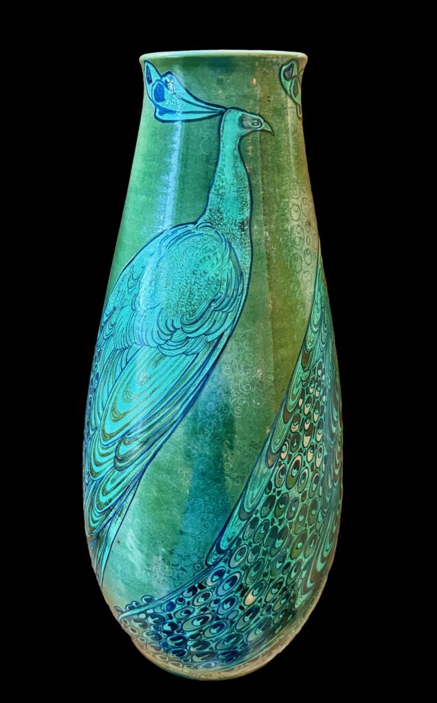 Peacocks Vase, view 2 of 10