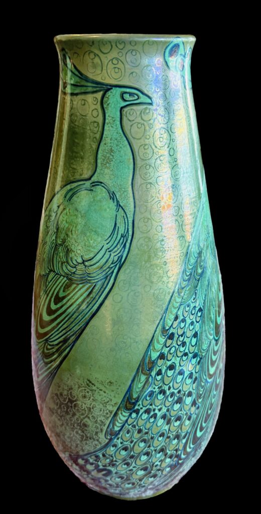 Peacocks Vase, view 4 of 10